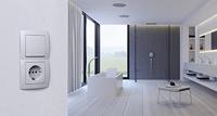 Kopp HK05 afdekraam 1- voudig wit glanzend - thumbnail