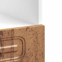 Ovenkast Kalmar bewerkt hout oud houtkleurig - thumbnail