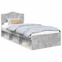 Bedframe Concerte Grijs 75 x 190 cm Massief grenenhout - thumbnail