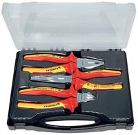 Promat/Tecwerk Set tangen | inhoud 3-delig VDE | verchroomd | kunststof koffer - 4000810096 - thumbnail