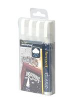 Securit Waterproof krijtmarker medium wit, blister met 4 stuks - thumbnail
