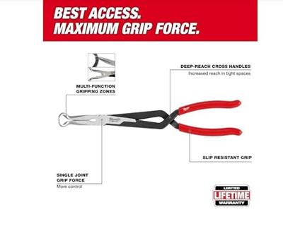 Milwaukee Small Diameter Hose Grip Plier Mechanicatang klein (8 mm) - 4932492500