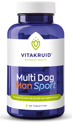Vitakruid Multi Dag Man Sport 100% Vegan 90
