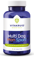 Vitakruid Multi Dag Man Sport 100% Vegan 90 - thumbnail