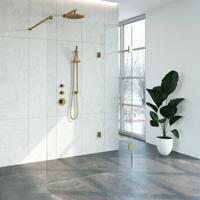 Inloopdouche Compleet Just Creating Profielloos 90x130 cm Reversed Goud Sanitop - thumbnail