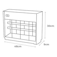Elektrische insectendoder EDM 06013 Zilverkleurig 2 x 15 W 49 x 10 x 31 cm - thumbnail