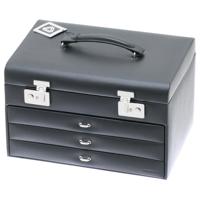 Davidt’s Grote Sieradendoos met 3 Lades Euclide Zwart - thumbnail