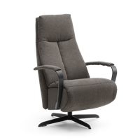 Relaxstoel J-102 Donkerbruin Stof - thumbnail