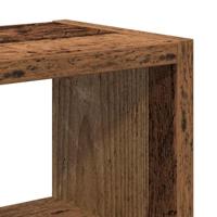 Wandschap 45x16x45 cm bewerkt hout oud houtkleurig - thumbnail