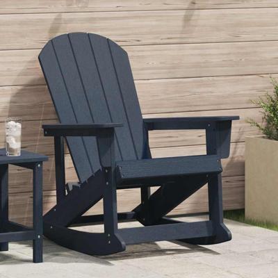 Adirondack Schommelstoel Marineblauw 73.5 x 92 x 90cm Kunststof
