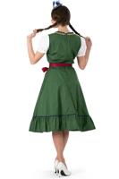 Traditionele Oktoberfest Dirndl Groen/Rood Kristin - thumbnail