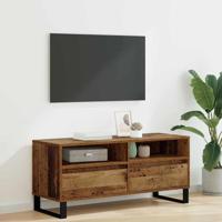 TV-kast Oud Hout 100 x 34,5 x 44,5 cm Gemonteerd hout en ijzer - thumbnail