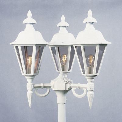 Lantaarnlamp Pallas 3-lichts 63cm matwit exclusief paal 528-250