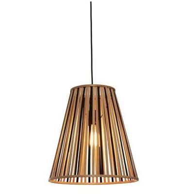 GOOD&MOJO Hanglamp 'Merapi' Bamboe, 40cm, kleur Naturel/Zwart