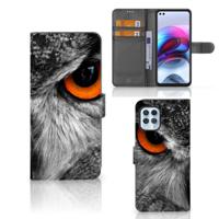 Motorola Moto G100 | Telefoonhoesje | Met pasjeshouder | Uil - thumbnail