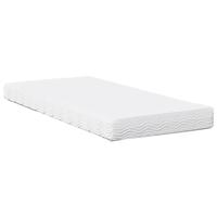 Slaapbank met matras 90x190 cm massief grenenhout wit - thumbnail