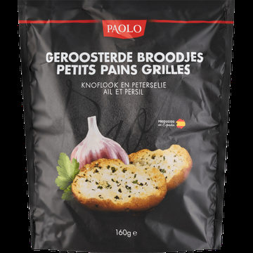 Paolo Geroosterde Broodjes Knoflook en Peterselie 160 g bij Jumbo