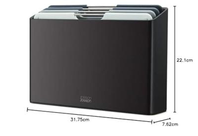 Joseph Joseph Folio Snijplankset - Set van 4 - Zwart / Blauwtinten