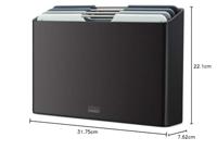 Joseph Joseph Folio Snijplankset - Set van 4 - Zwart / Blauwtinten - thumbnail