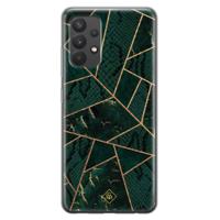 Samsung Galaxy A32 4G siliconen hoesje - Abstract groen - thumbnail