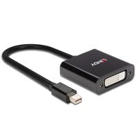 Lindy 41736 tussenstuk voor kabels Mini DisplayPort DVI-D Zwart - thumbnail