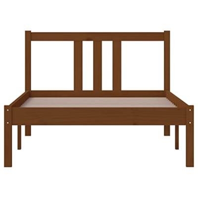 Bedframe massief hout honingbruin 90x200 cm Bedframe massief hout honingbruin 90x200 cm
