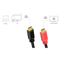 LogiLink HDMI AV Aansluitkabel [1x HDMI-stekker - 1x HDMI-stekker] 10 m Zwart - thumbnail