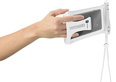 Cellularline View cover Universeel Universal Transparant, Wit Met polsband, Met schouderriem, Waterdicht