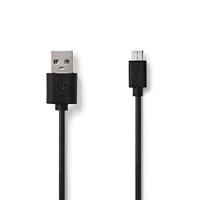 Nedis kabel USB 2.0 A stekker - Micro B stekker 1,0 m zwart - thumbnail