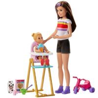 Barbie Skipper Babysitter Pop met Kind + Accessoires Assorti - thumbnail