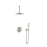 Hotbath Buddy - Inbouw Regendoucheset - Thermostatisch - Plafondbuis 30 cm - Hoofddouche 300 mm - Ronde Handdouche 3 Standen - Glijstang 900 mm - met 2-Weg Stop-Omstel - Waterbesparend - V03 - thumbnail