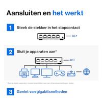 Linksys 16-poorts Gigabit - desktopswitch (LGS116) - thumbnail