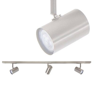 Highlight Railsysteem Trackline 100 cm + 3 cilinder spots mat chroom Highlight Railsysteem Trackline 100 cm + 3 cilinder spots mat chroom