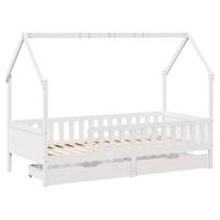 Kinderbedframe met lades 90x190 cm massief grenenhout - thumbnail