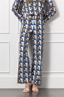 Marilon graphic trousers - multi color - 13095 - thumbnail