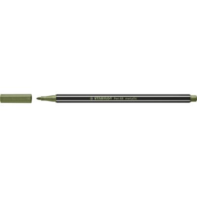 Viltstift stabilo pen 68/843 m metallic lichtgroen Viltstift stabilo pen 68/843 m metallic lichtgroen