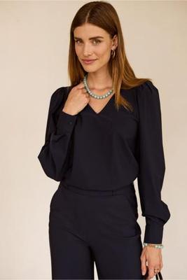 Studio Anneloes Les Top 94821 T-shirt Lange Mouw 6900 Dark Blue