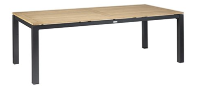 Memphis Tuintafel Teak Antraciet 220x100 cm tuinmeubel Exotan - Exotan