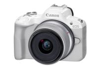 Canon EOS R50, White + RF-S 18-45mm F4.5-6.3 IS STM Wit - thumbnail