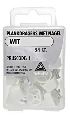 Plankdragers nagel wit 24st Deltafix - Deltafix Plankdragers nagel wit 24st Deltafix - Deltafix