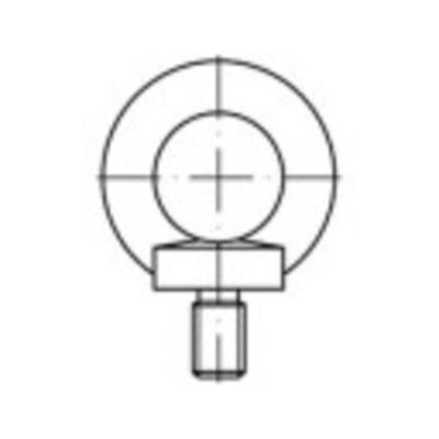 TOOLCRAFT TO-9974937 Ringbouten M27 DIN 580 Staal 5 stuk(s)