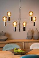 Lucide LEANNE - Hanglamp - 6xE27 - Zwart - thumbnail