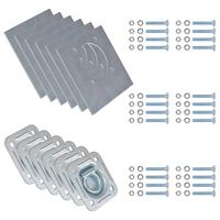 Bevestigingsringen voor aanhanger 2000 kg verzinkt staal 6 st - thumbnail