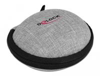 Delock 18421 Koptelefoon tas Zwart, Grijs - thumbnail