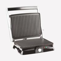 H.KoeNIG GR20 Elektrische vleesgrill - zwart en roestvrij - thumbnail