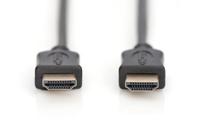 Digitus AK-330114-020-S HDMI-kabel HDMI Aansluitkabel HDMI-A-stekker, HDMI-A-stekker 2.00 m Zwart 4K UHD, Vergulde steekcontacten - thumbnail