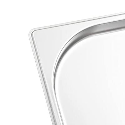 VidaXL Gastronormbakken 4 st gn 1/1 20 mm roestvrij staal