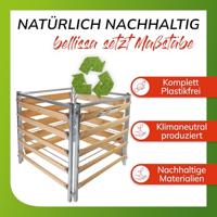 Compostbak hout/metaal 100 x 100 x 100 - thumbnail