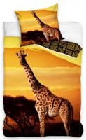 Dreamee Dekbedovertrek Giraffe 140 x 200 cm Katoen Geel - thumbnail