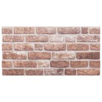 Wandpanelen 10 st 3D 100x50 cm EPS bruin - thumbnail